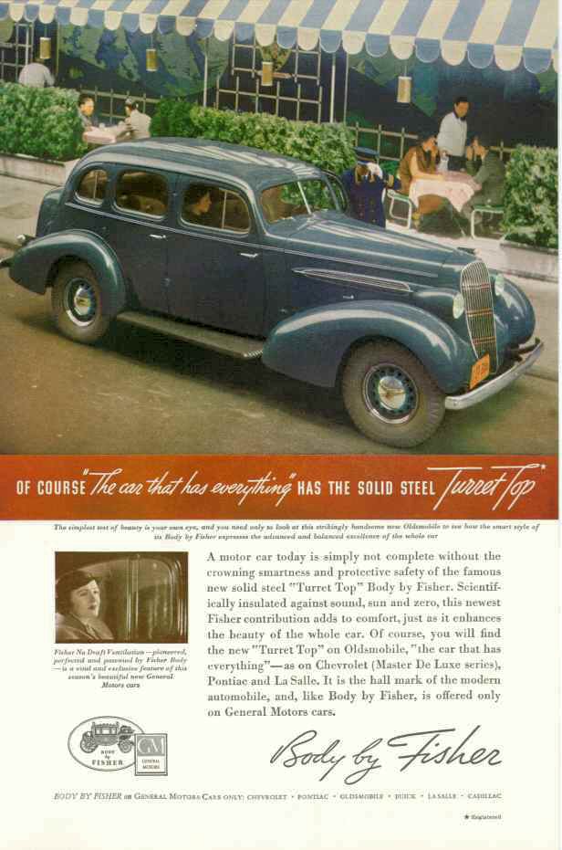 1936 General Motors Auto Advertising